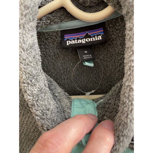 Patagonia Women's Re-Tool Snap-T Fleece Pullover 25443 Grey Blue Medium - Picture 5 of 8